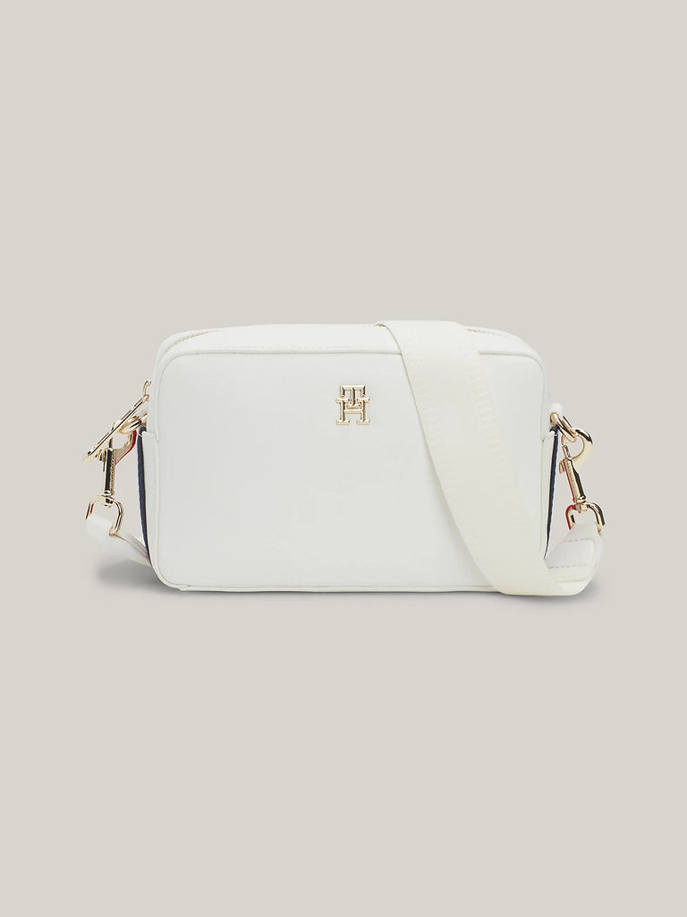 Tommy Hilfiger bijela ženska torba s lančanim remenom-[SKU]