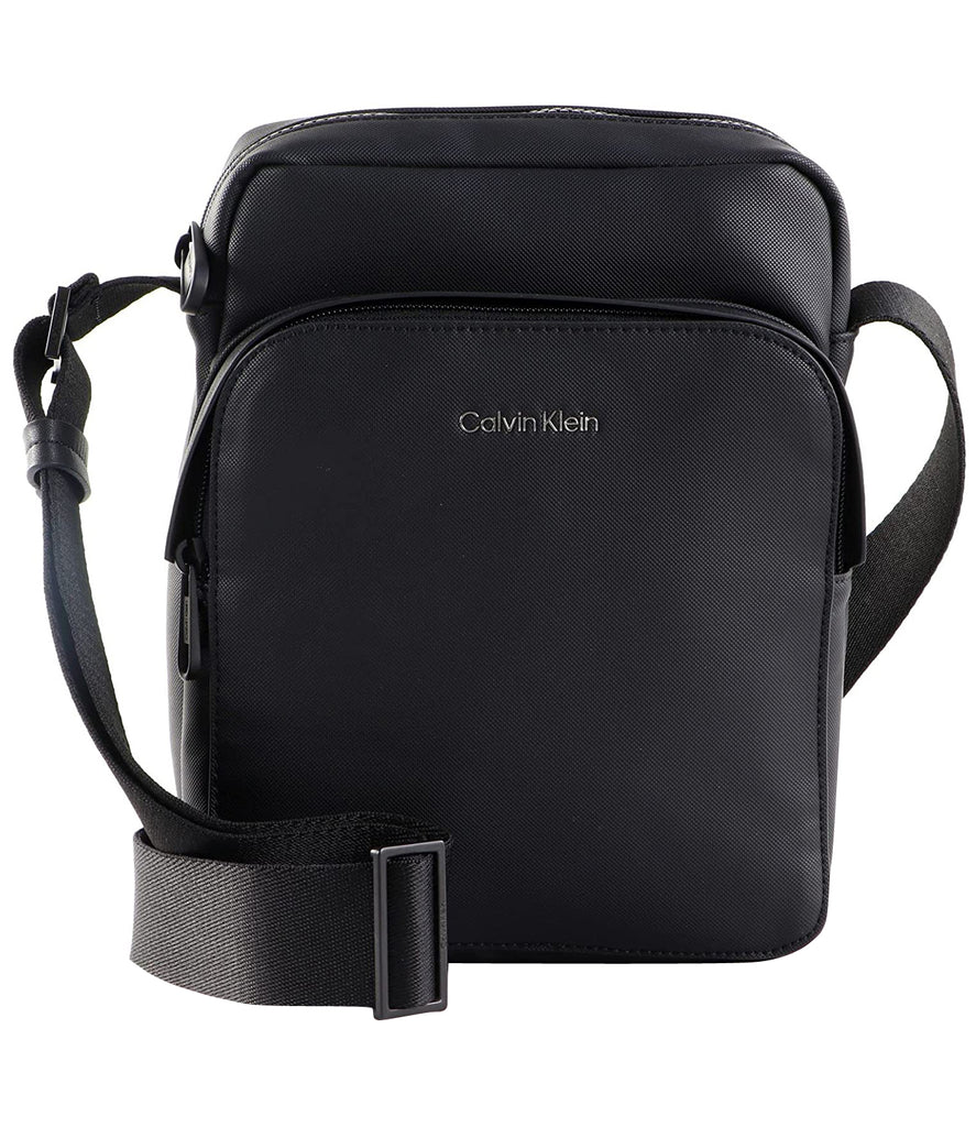 Calvin Klein crna muška torba s podesivom naramenicom-[SKU]