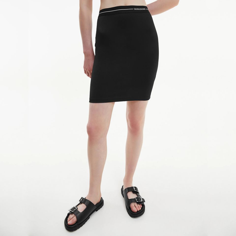 Calvin Klein Pencil Shape - crna ženska suknja-[SKU]
