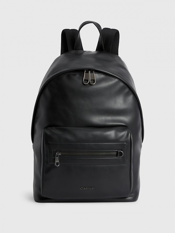 Calvin Klein crni muški ruksak sa prednjim džepom-[SKU]