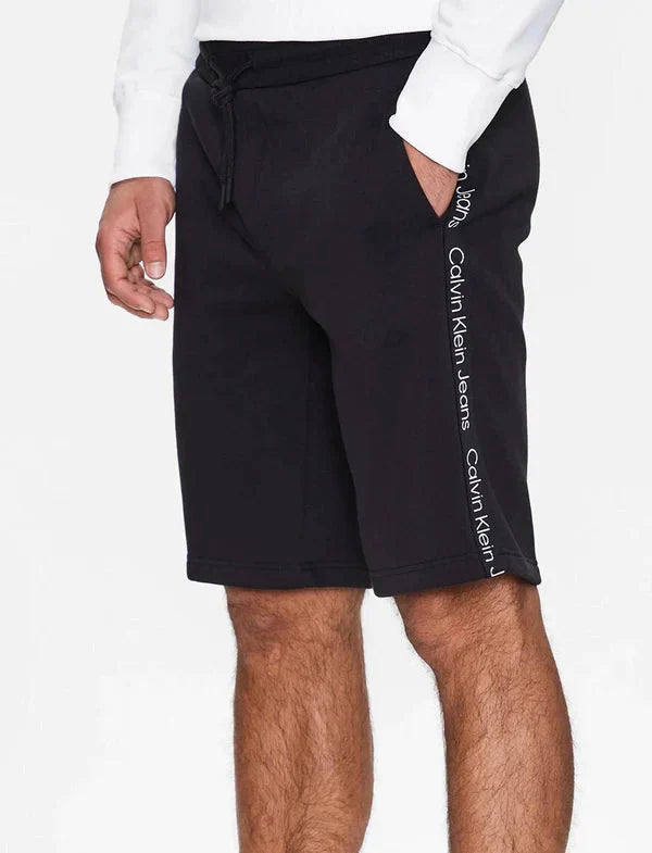 Calvin Klein crni muški šorc sa stranim trakama-[SKU]