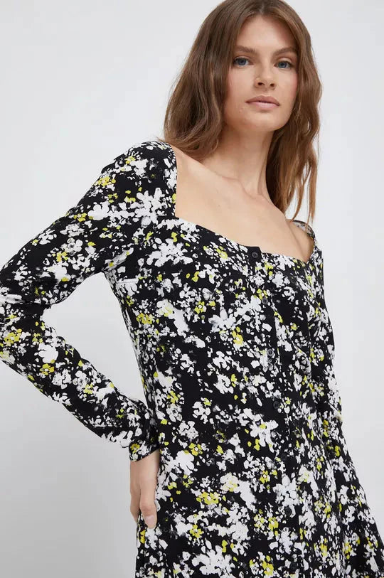 Calvin Klein mix ženska haljina s cvjetnim uzorkom-[SKU]