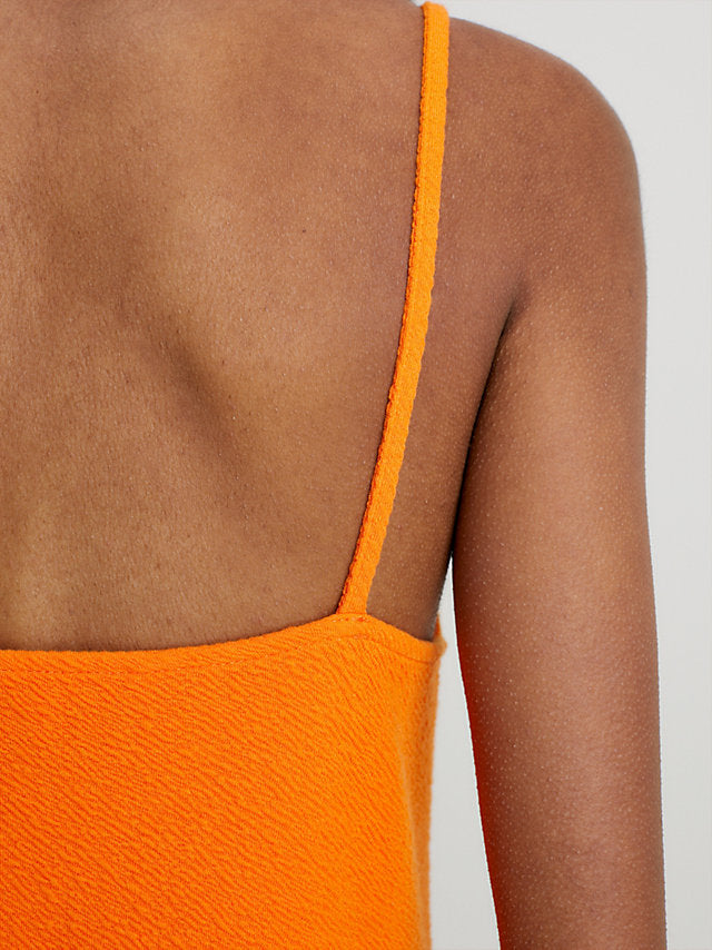 Calvin Klein narandžasta ženska haljina bez rukava-[SKU]