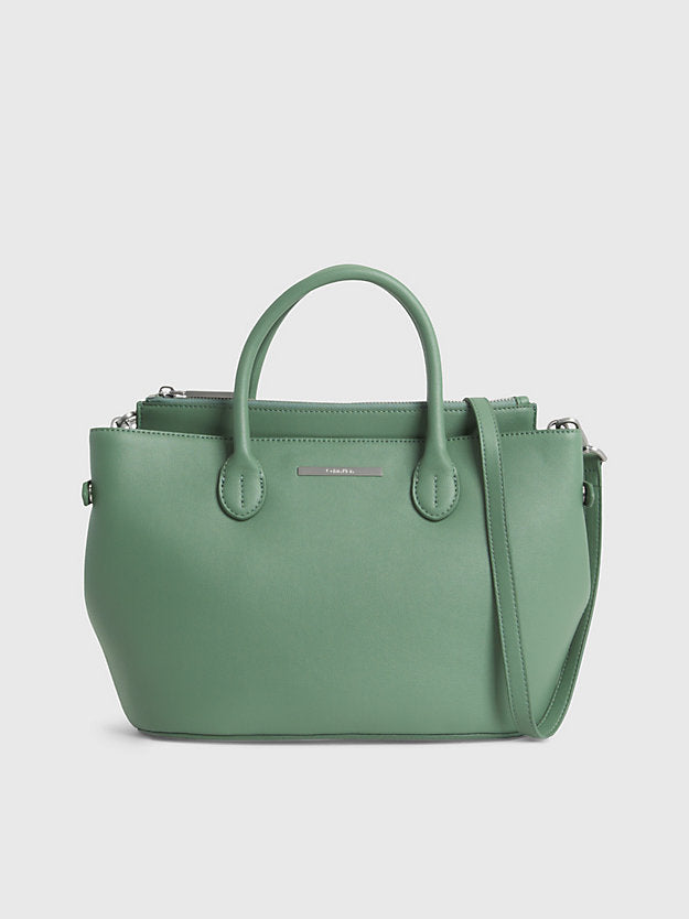 Calvin Klein zelena ženska torba sa kratkom ručkom-[SKU]