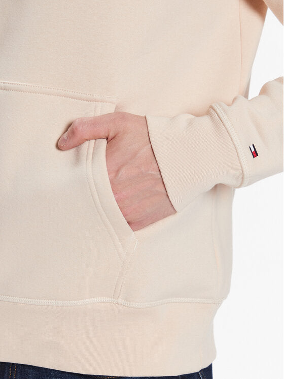 Tommy Hilfiger bež muška dukserica s kapuljačom-[SKU]
