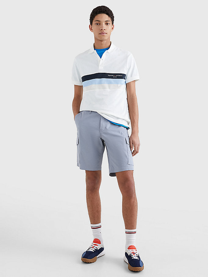 Tommy Hilfiger bijela muška polo majica sa prugama-[SKU]