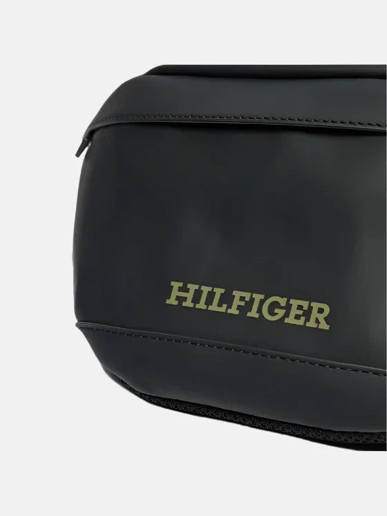 Tommy Hilfiger crna muška torba s podesivim remenom-[SKU]