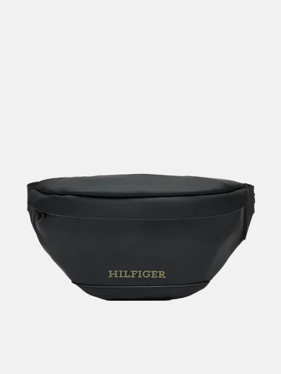 Tommy Hilfiger crna muška torba s podesivim remenom-[SKU]