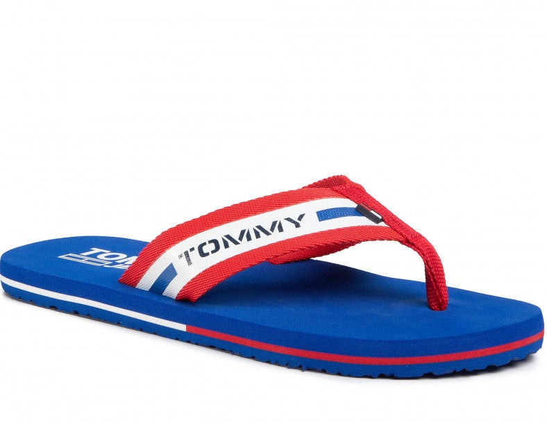 Tommy Hilfiger crvene muške japanke sa prugama-[SKU]