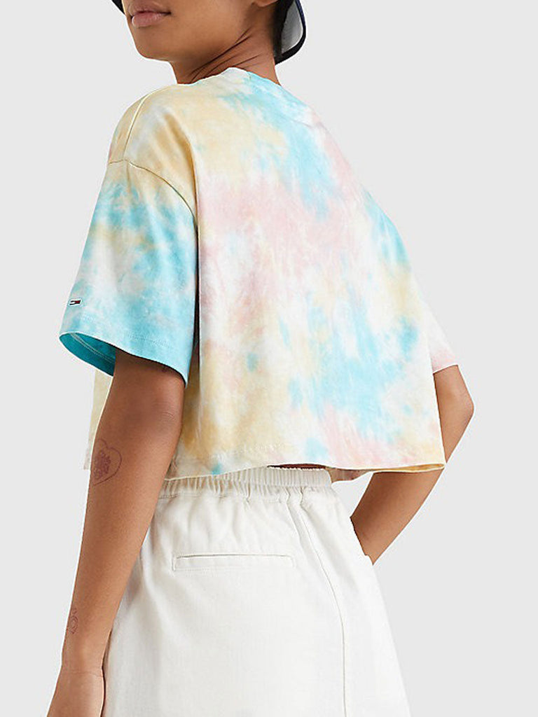 Tommy Hilfiger mix ženska majica sa tie-dye uzorkom-[SKU]
