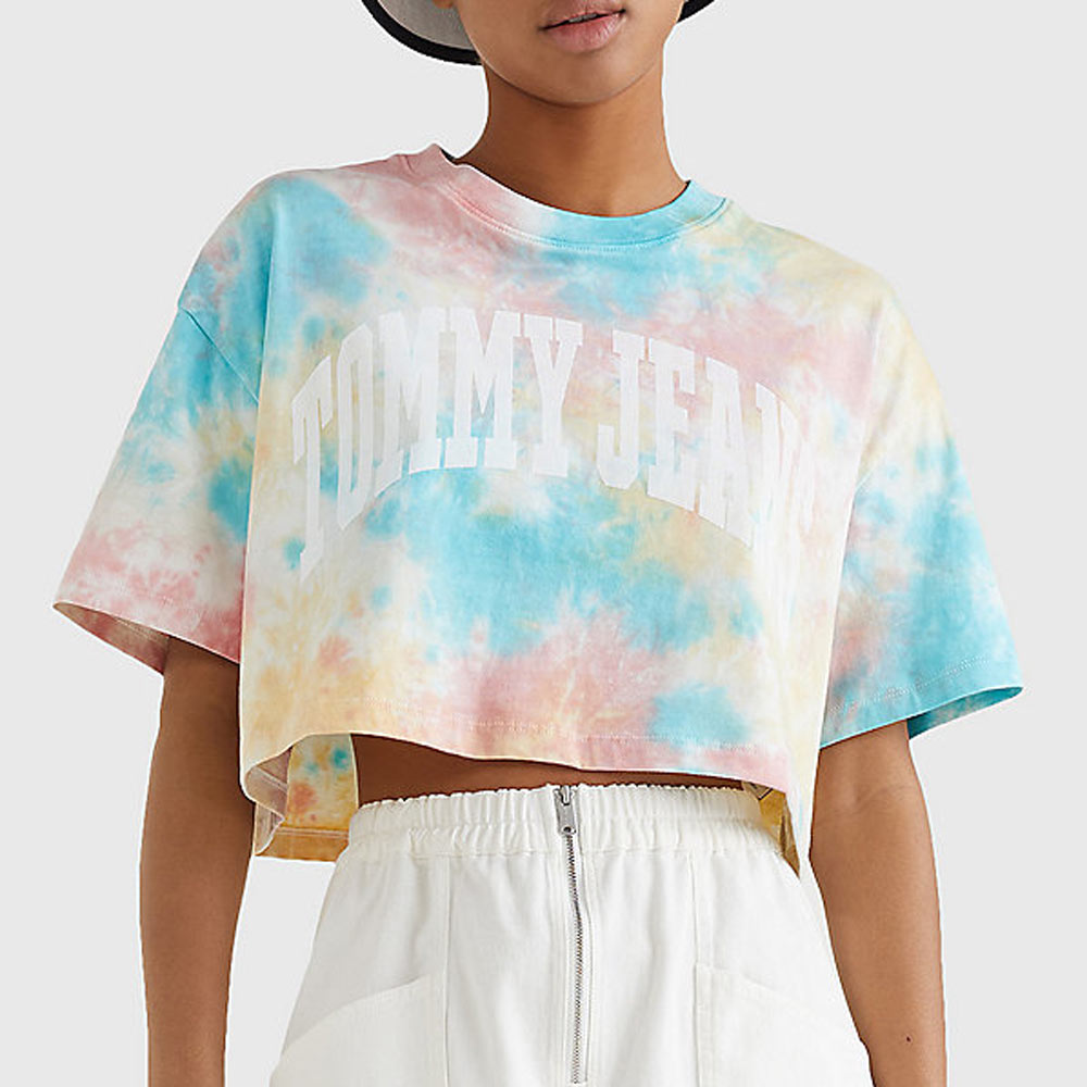 Tommy Hilfiger mix ženska majica sa tie-dye uzorkom-[SKU]
