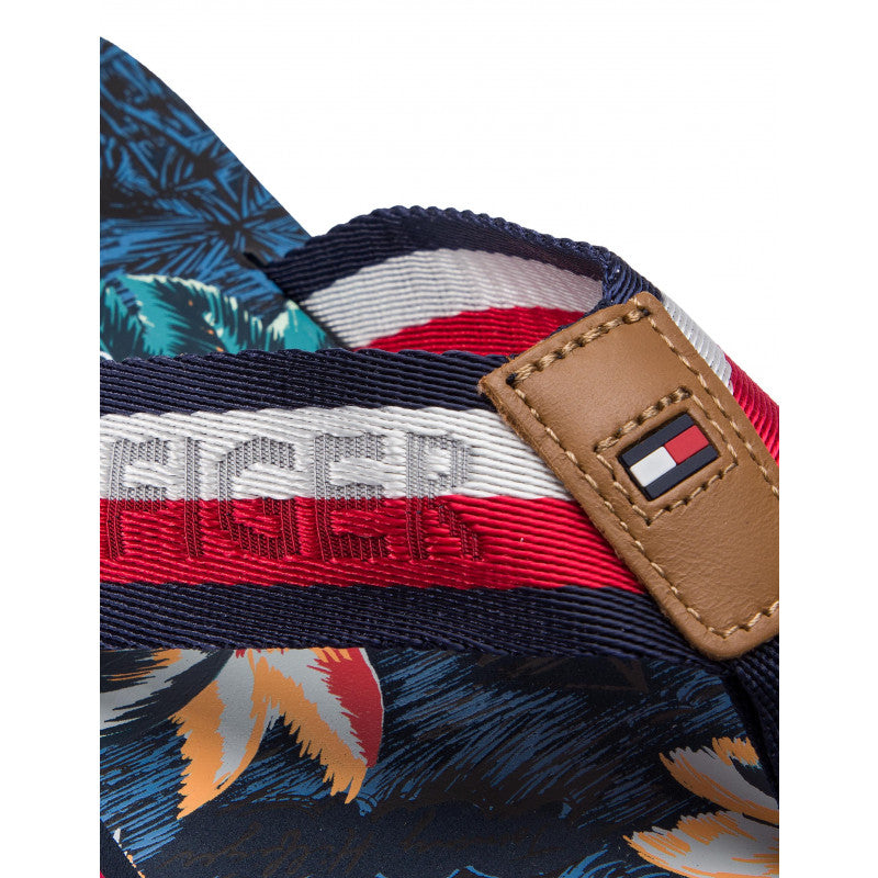 Tommy Hilfiger plave muške japanke s tropskim uzorkom-[SKU]