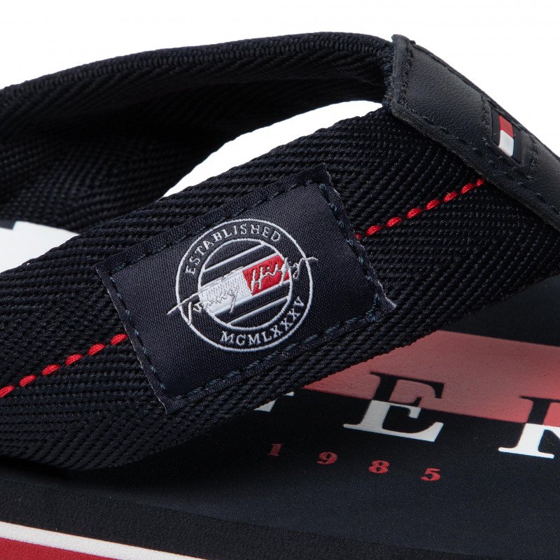 Tommy Hilfiger plave muške japanke sa crvenim detaljima-[SKU]