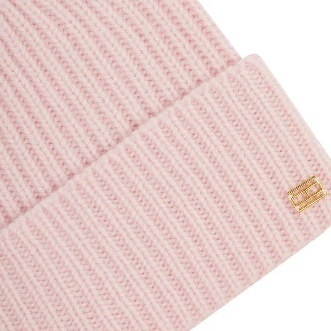 Tommy Hilfiger roza ženska kapa sa rebrastim dizajnom-[SKU]