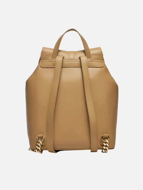 Tommy Hilfiger smeđi ženski ruksak s elegantnim zatvaračem-[SKU]