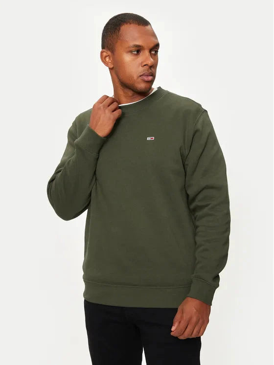 Tommy Hilfiger zelena muška majica s okruglim ovratnikom-[SKU]