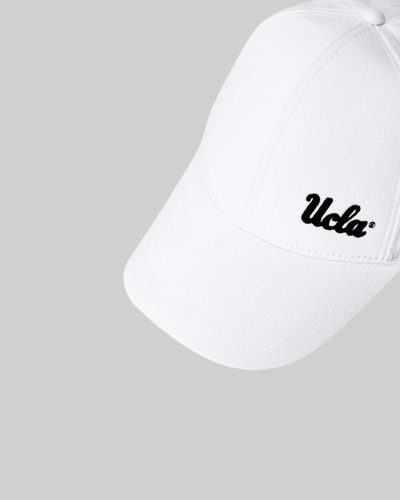 UCLA bijeli unisex kačket sa zakrivljenim šiltom-[SKU]