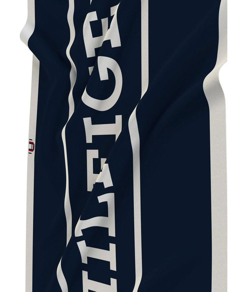 Tommy Hilfiger plavi peškir sa velikim prugama-[SKU]